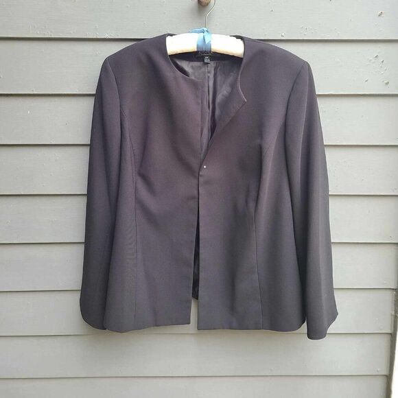 Kasper Jackets & Blazers - Kasper Black Open Front Jacket size 18W